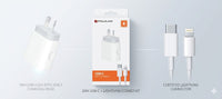 20W Fast Charger with 1M iPhone Charger Cable for iPhone 14/13/12/11/X/9/8, iPad, Airpods
