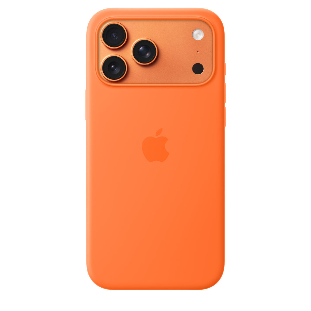 iPhone 17 Pro Max Silicone Case with MagSafe – Orange
