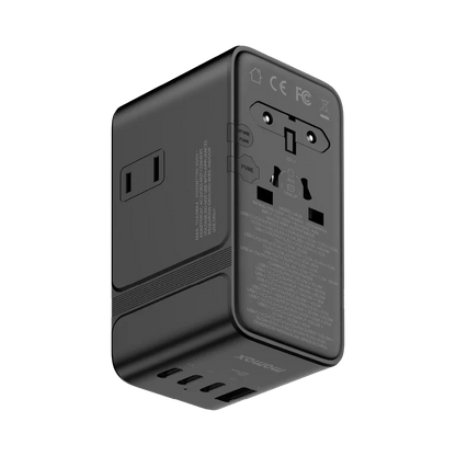 205W 7-Port Dual AC Travel Adapter